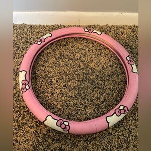 Hello Kitty steering wheel cover